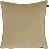 OVERSEAS Middlestitch Kussen- 45 x 45 cm - Velours – Beige