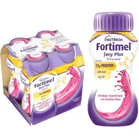 Fortimel Jucy Plus Verfrissende Frambozensmaak 4x200 ml Vloeistof