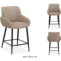 Maxfurn MX-Sofa - Barstoel Dani / Kleur: Liver | per 2 stuks