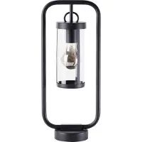 Brilliant Zwarte tafellamp Sidney transparant glas