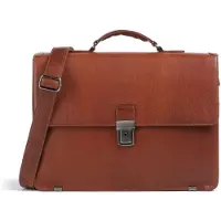 The Chesterfield Brand Salvatore Aktetas Messenger Leer 42 cm Laptop compartiment bruin