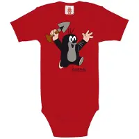 Logoshirt Rompertje/body rood