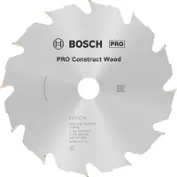 Bosch Accesorios CIRKELZAAGBLAD CONSTRUCT WOOD, 160 X 20/16 X 2,6 MM, 12T