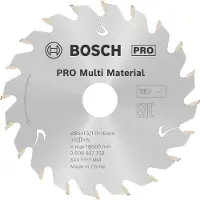 Bosch PRO Multi Material accuzaagblad voor cirkelzagen 85 x 1,5 x...
