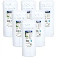 PlasticForte Waterverdamper radiator - 6x - wit - kunststof - 21 cm - luchtbevochtiger