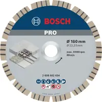 Bosch 2608602654 Power Tools Diamanten doorslijpschijf Diameter 180 mm Boordiameter 22.23 mm Beton 1 stuk(s)