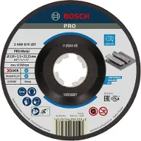 Bosch X-LOCK Slijpschijf Expert for Metal 125x2.5x22.23mm, gebogen - 25 stuk(s) - 2608619257