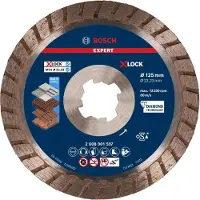 Bosch Accesorios Expert Turbo X-lock Multimateriaal Diamantschijf 125 Mm