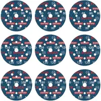 Bosch Professional EXPERT O780 125 millimeter K80, K120, K180 (9x)