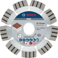 Bosch 2608602679 Power Tools Diamanten doorslijpschijf Diameter 115 mm Boordiameter 22.23 mm Beton 1 stuk(s)