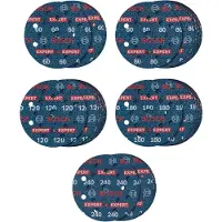 Bosch 2608902429 Schuurschijvenset Diameter 125 mm Korrelgrootte (num): 60, 80, 120, 240, 180 1 stuk(s)