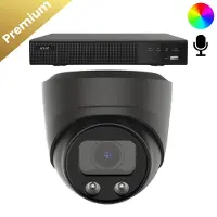 Dutch Security Systems 1x Beveiligingscamera set - Draadloos - Sony Dome Premium AI-ISP 8MP Full Color UltraHD 4K - Zwart