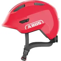 ABUS Fietshelm SMILEY 3.0 shiny red M - 50-55 cm - rood - Geschikt voor gebruik op kinderfietsen - 240 g