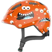 ABUS Fietshelm SMILEY 3.0 orange monster M - 50-55 cm - oranje - Geschikt voor gebruik op kinderfietsen - 240 g