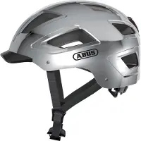 ABUS Fietshelm HYBAN 2.0 chrome silver L - 56-61 cm - zilver - Geschikt voor gebruik op elektrische fietsen - stadsfietsen - 460 g
