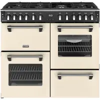 Stoves Richmond 100 DF fornuis 5-pits gas fornuizen - kleur dubbele oven zuinig energieklasse A - 100 cm breed gasfornuis