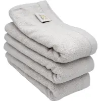 ADA - Bamboe handdoek – 40x76cm - Licht grijs – 3 stuks
