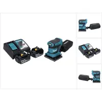 Makita DBO 480 RF accu-excentrische schuurmachine 18 V 112 x 102 mm + 2x accu 3,0 Ah + oplader