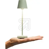 Sigor Nuindie pocket LED oplaadbare tafellamp, saliegroen, IP54, dimbaar pocket,, groen, Aluminium, Modern