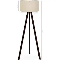 Opviq Asir - Vloerlamp - Beige - 21 x 38 cm - 140 cm Hoogte