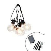 Konstsmide Solar lichtsnoer 14.5 meter | Globe | 10 bollen | Extra warm wit | Helder | IP44 |