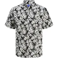 Jack & Jones Overhemd donkergrijs / zwart / wit