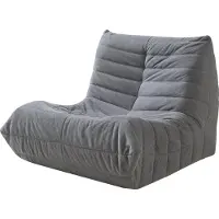 En.casa Relaxstoel Kodsø lounge fauteuil 75x90x100 cm grijs []