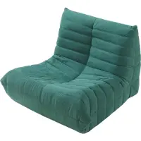 En.casa Relaxstoel Kodsø lounge fauteuil 75x90x100 cm microvezel groen []
