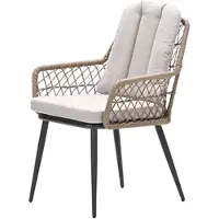 Garden Impressions Allasio dining fauteuil c. black desert sand vironwood