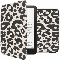 IMoshion Design Slim Hard Case Bookcase voor de Amazon Kindle Paperwhite (2024) / Paperwhite Signature Edition (2024) / Colorsoft (2024) / Colorsoft Signature Edition (2024) - Leopard
