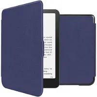 IMoshion Slim Hard Case Bookcase voor de Amazon Kindle Paperwhite (2024) / Paperwhite Signature Edition (2024) / Colorsoft (2024) / Colorsoft Signature Edition (2024) - Donkerblauw