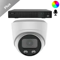 Dutch Security Systems 1x Beveiligingscamera set - Draadloos - Sony Dome Plus AI-ISP Full Color 2K - Wit
