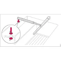 Raymarine Pedestal Socket For Tiller Pilots Zwart 3.8 cm