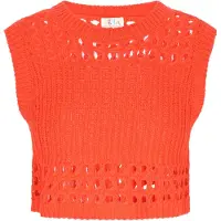 IZIA Gebreide top oranje