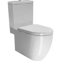 Boss & Wessing Bws pura staand toilet glans wit pk/sk