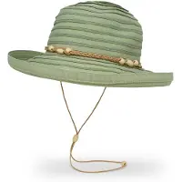 Sunday Afternoons - Women's Vineyard Hat - Hoed M - 56-58 cm, olijfgroen/wit