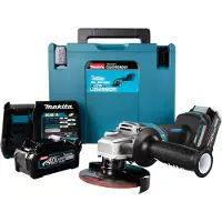 Makita GA029GM201 XGT 40V Max Li-Ion Accu Haakse Slijper Set (2x 4,0Ah) In Mbox - 125mm - Koolborstelloos
