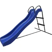 Axi Vrijstaande Glijbaan met wateraansluiting 180cm blauw & antraciet | WaterGlijbaan van Metaal & Kunststof