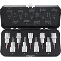 Format Schroefbit- set 1/2" T20 tot T60 9-delig