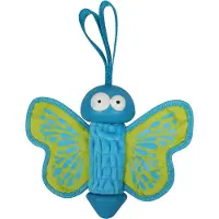 COOCKOO hondenspeeltje Rubberen Vlinder Groen 27 x 20 x 7,5 cm
