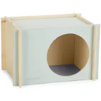 Beeztees houten Knaagdierhuisje Bildup M Mint 28 cm