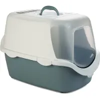 Stefanplast kattenbak Catchy Easy Clean Wit/Lichtblauw 56 x 40 x 40 cm - Kat