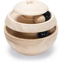 Designed By Lotte Neya - Kattenspeelgoed - Hout - Bruin -16x16x16 cm