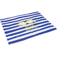 Beeztees Hondenkoelmat Hello Summer Blauw/Wit 100 x 60 x 2 cm