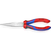 Knipex 26 15 200 Platte rondbektang Werkplaats Recht Chroom-vanadium elektrostaal 200 mm