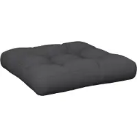 vidaXL Palletkussen 60x61,5x10 cm stof zwart