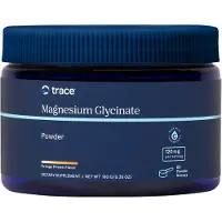 Trace Minerals Mineralen - Magnesiumglycinaat Poeder, Sinaasappeldroom - 180g