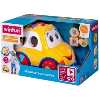 Anek Auto die in het Pools spreekt. Sorteer- en leerauto Winfun Car Wesołek 000659. Poolse versie