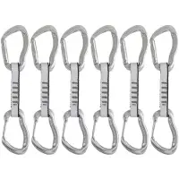 Austrialpin - Rockit Mixed Set - Niet-beveiligde karabiner 11 cm - Drahtbügel + Schnapper, grijs