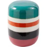 Pols Potten Bijzettafel Striped Pill Dark Green